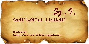Szénási Ildikó névjegykártya